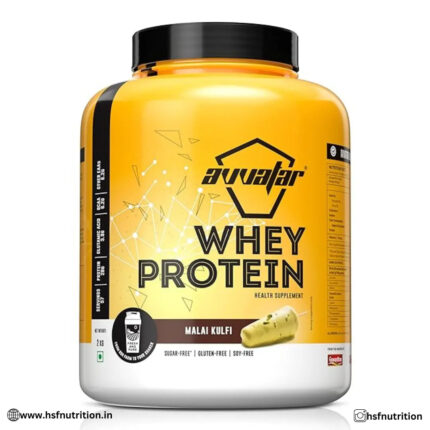 Avvatar Whey Protein - 2Kg, Malai Kulfi, 28gm Protein, Isolate & Concentrate Blend - Hold Strong Fitness & Nutrition