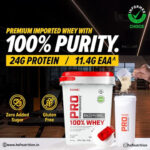 GNC Pro Performance 100% Whey Protein Powder  -  4 KG (1 KG X 4 Pouches) + Bucket | 24g Protein - Hold Strong Fitness & Nutrition