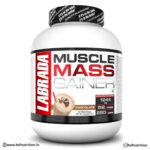 Labrada Muscle Mass Gainer - 3 kg, Chocolate | 52g Protein, 250g Carbs, 1g Creatine, 500mg L-Carnitine - Hold Strong Fitness & Nutrition
