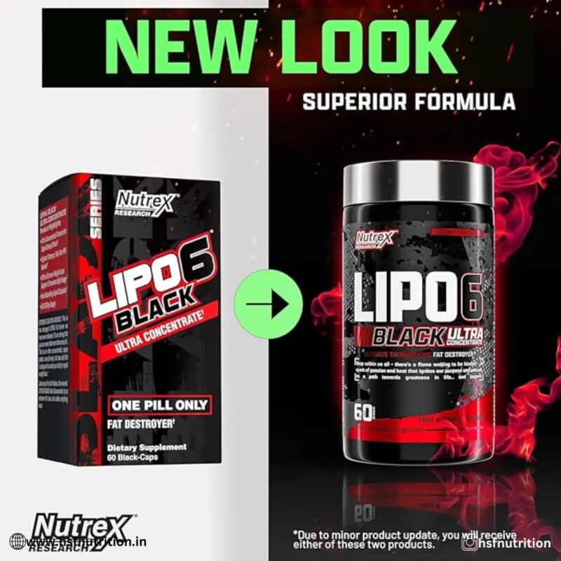 Nutrex Research Lipo-6 Black Ultra Concentrate  - 60 Caps - Hold Strong Fitness & Nutrition