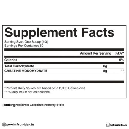 OUTLAST LABZ Creatine Monohydrate - 250g, 50 Servings, Unflavored - Hold Strong Fitness & Nutrition