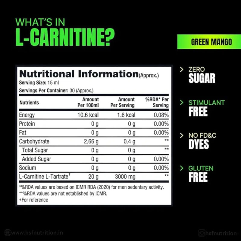 PS PROSUPPS L Carnitine 3000 Liquid Shots Preworkout -30 Serving, 450ml - Hold Strong Fitness & Nutrition