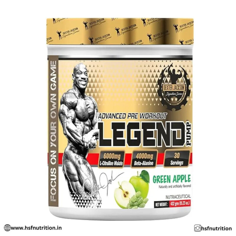 Dexter Jackson Legend Pump  - 432gm, Green Apple, 30 Serving - Hold Strong Fitness & Nutrition