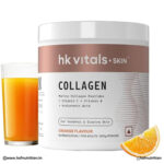 HealthKart Hk Vitals Marine Collagen Supplement - 200gm, Orange | Vitamin C, E, Sodium Hyaluronate | For Healthy Skin, Hair & Nails HealthKart