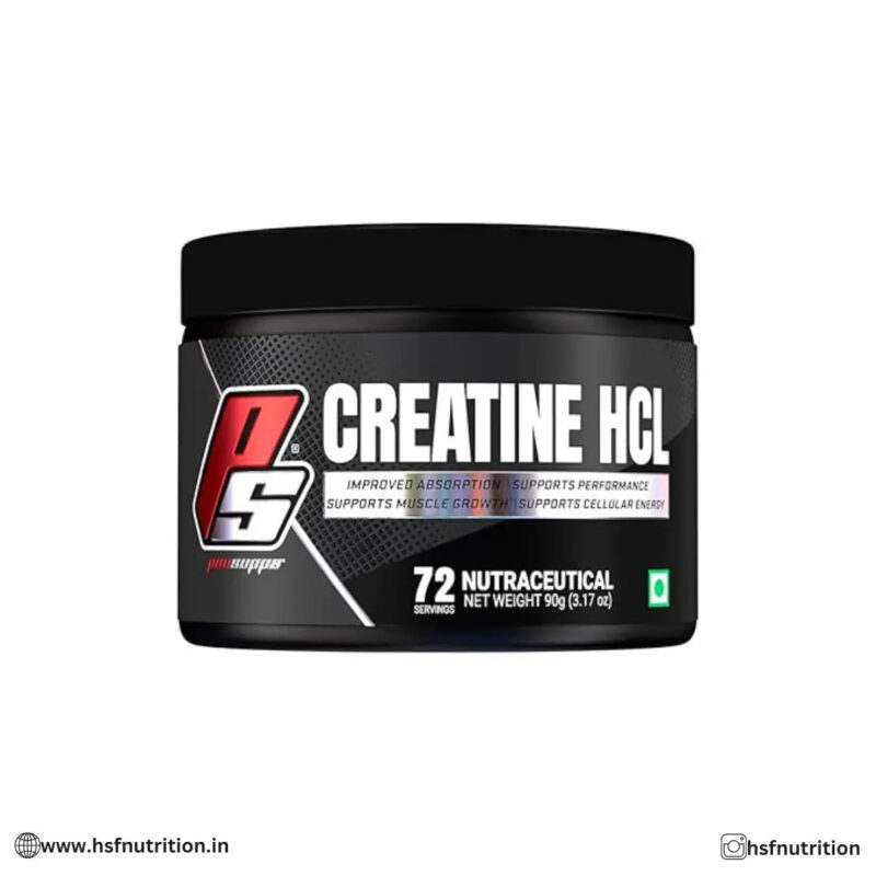 PS PROSUPPS Creatine HCL Preworkout Supplement - 72 Servings, 90g, Unflavored - Hold Strong Fitness & Nutrition