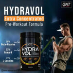 QNT Hydravol Pre-Workout Supplement with Creatine Monohydrate - Naval Orange (400g), 30 Serving - Hold Strong Fitness & Nutrition