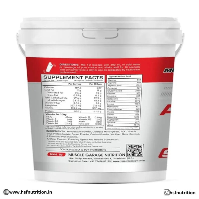 Muscle Garage DNA Anabolic High Protein Mass Gainers - 4.5 kg, Chocolate - Hold Strong Fitness & Nutrition
