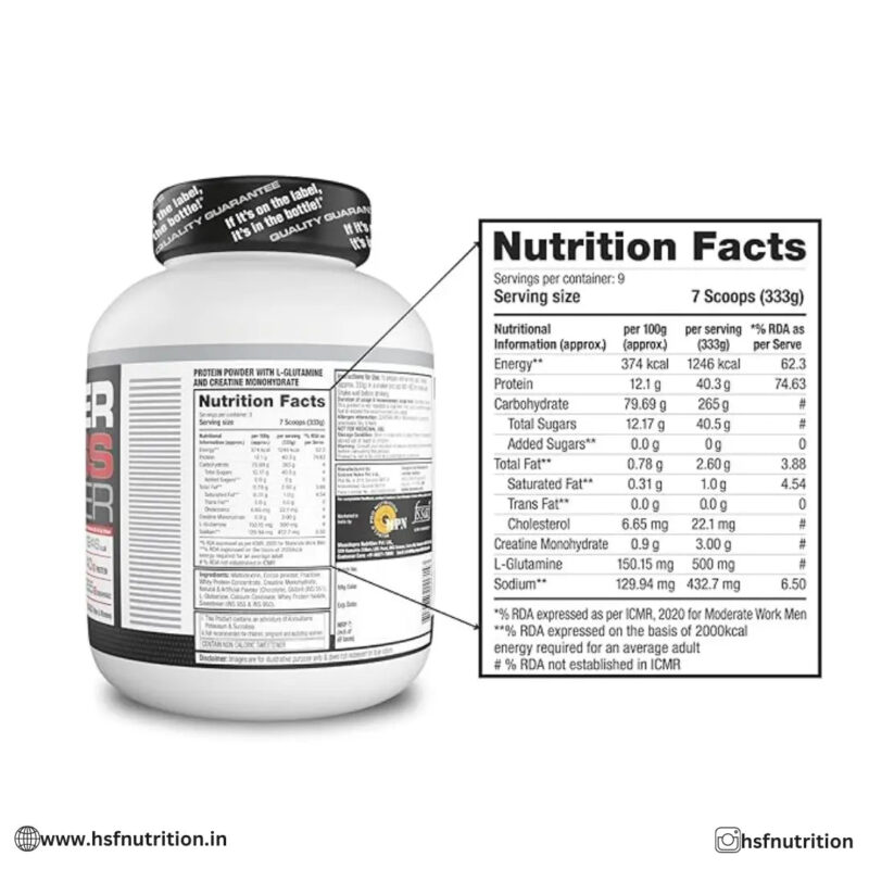 Labrada Super Mass Gainer - 3kg, 1246 Calories, 40g Protein, Chocolate Ice Cream Labrada