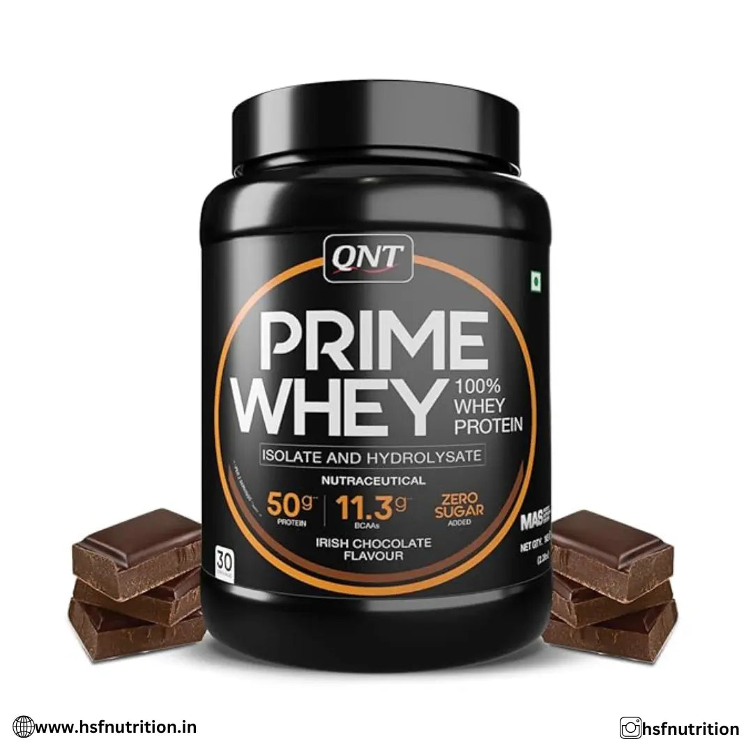 HSF-WEBSITE_12 QNT Prime Whey Protein Powder - 1 Kg, 27 Servings, 25gm - Hold Strong Fitness & Nutrition