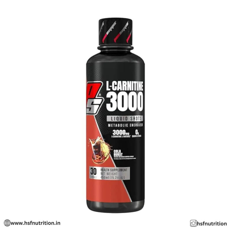 PS PROSUPPS L Carnitine 3000 Liquid Shots Preworkout -30 Serving, 450ml - Hold Strong Fitness & Nutrition