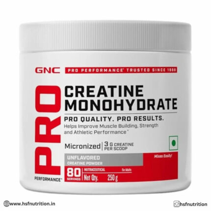 GNC Pro Performance Pure Micronized Creatine Monohydrate  - 250 gm, 83 Serving, Unflavoured GNC