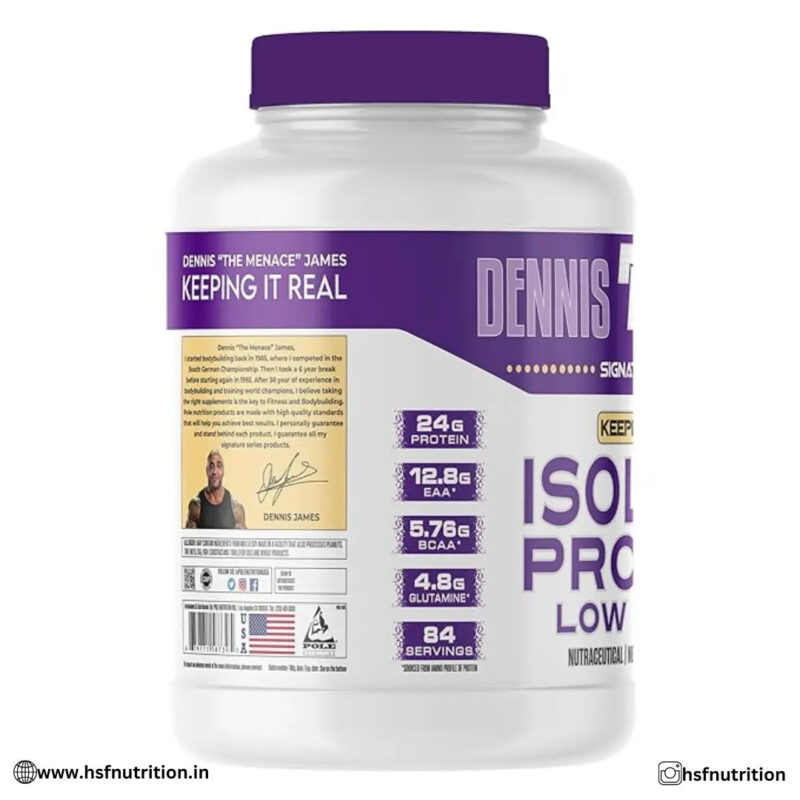 Dennis James DJ Isolate Protein - Chocolate, 5 lbs (2268g), 84 Servings - Hold Strong Fitness & Nutrition