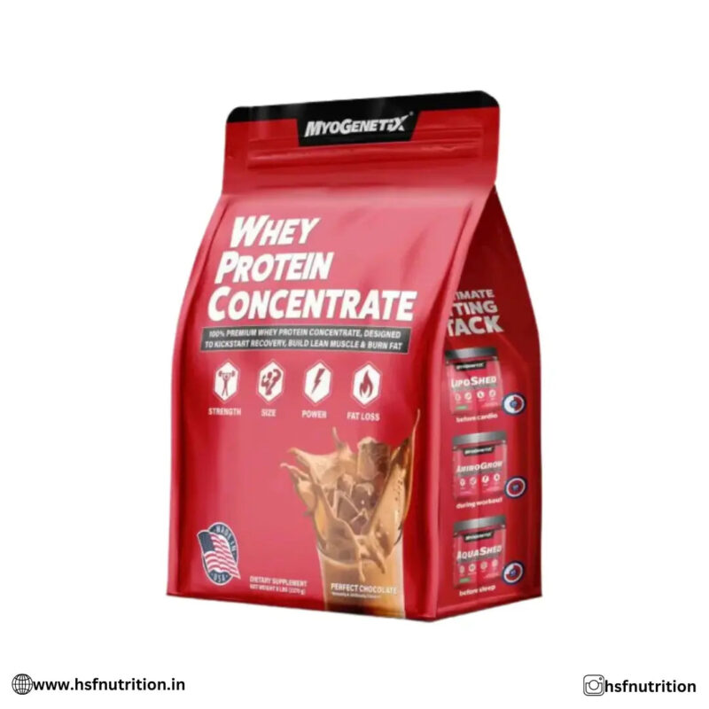 MYOGENETIX Whey Protein Concentrate - 2.27kg, 76 Serving, Chocolate - Hold Strong Fitness & Nutrition
