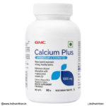 GNC Calcium Plus Magnesium and Vitamin D3 1000mg Front View