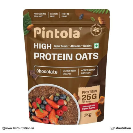 Pintola 22g High Protein Oats - 1kg, Dark Chocolate Pintola