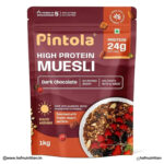 Pintola High Protein Muesli - 1kg, 22g Protein, Dark Chocolate & Cranberry Pintola