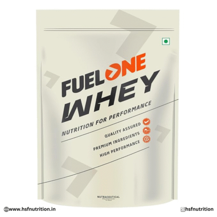FUELONE Whey Protein (Chocolate, 2kg / 4.4lbs) | 24g Protein | 5.29g BCAA & 4.2g Glutamic Acid Muscleblaze