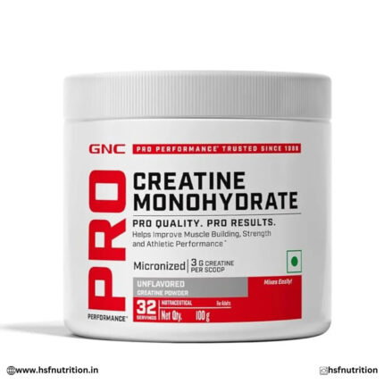 GNC Pro Performance Pure Micronized Creatine Monohydrate  - 100 gm, 33 Serving, Unflavoured GNC