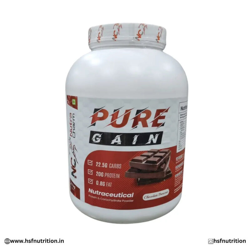 Nutra Charm Pure Gain - 2.7Kg | High Protein Premium Mass & Weight Gainer Nutra Charm