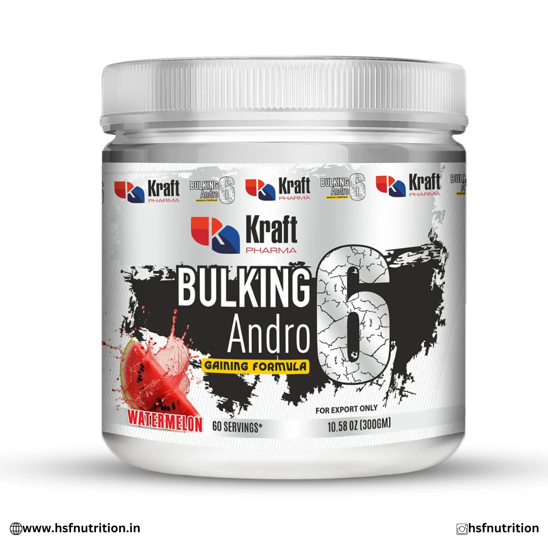 Wesite_Design_88 Kraft Pharma Bulking Andro 6 – Gaining Formula (300 g, 60 Servings) Kraft Pharma