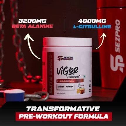 Sezpro Nutrition Vigor PreWorkout - 30 Serving, 300g, Watermelon - Hold Strong Fitness & Nutrition