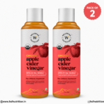 Wellbeing Nutrition Organic Apple Cider Vinegar 500ml Pack of 2 Bottle Set Front View