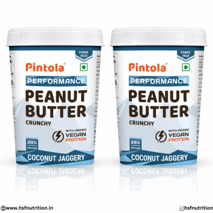 Pintola Peanut Butter Combo Pack Crunchy Coconut Jaggery Jars Front View