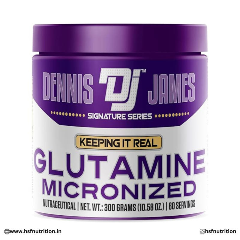 Dennis James, Glutamine Micronized, L Glutamine, Muscle Recovery, Immune Support, Post Workout Supplement, Amino Acids, Fitness Supplements, HSF Nutrition, Gym Recovery