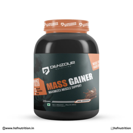 Denzour Mass Gainer 3Kg ( 6.6 Lb) | Support Weight Gain | 361 Kcal, 72g Carbs
