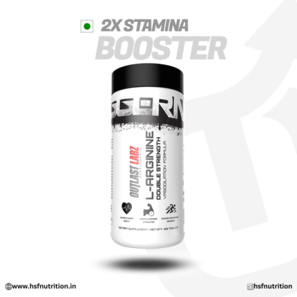 OUTLAST LABZ L-Arginine 1000mg  - 120 Tablets | Double Strength Vasodilation Formula | Stamina, Pump & Performance Booster