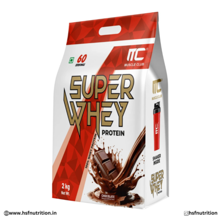 Muscle Club Super Whey Protein - 2kg, 60 Servings, Chocolate Flavor
