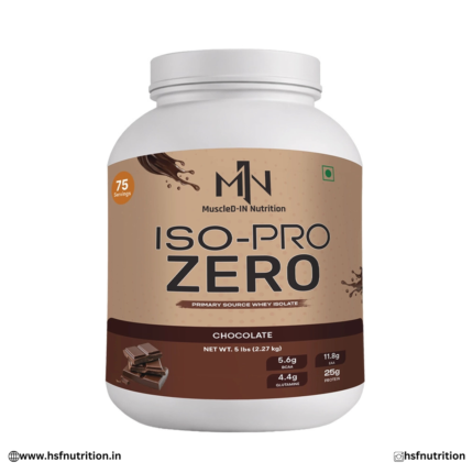MuscleD-IN Nutrition ISO-PRO ZERO Whey Protein Isolate - 2.27kg, 75 Servings, 25g Protein, Chocolate