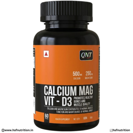 QNT Calcium Mag Vit D3 60 Tablets | Advanced Bone & Muscle Strength Formula