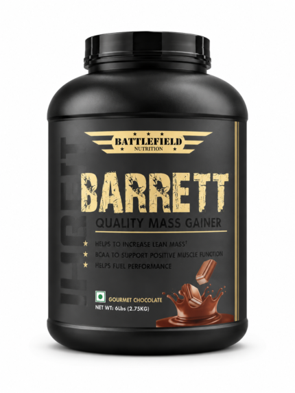 Battlefield Nutrition Barrett Mass Gainer 6lbs Powerful Lean Muscle & Weight Gain Formula