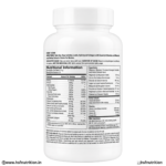 GNC Women's One Daily Multivitamin Nutrition Information Panel