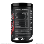 Black Wolf Wolf Fire Pre Workout Nutrition Information Panel