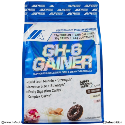 API GH-6 Gainer Whey Protein Weight Gainer 4.5kg Muscle Mass Strength Supplement