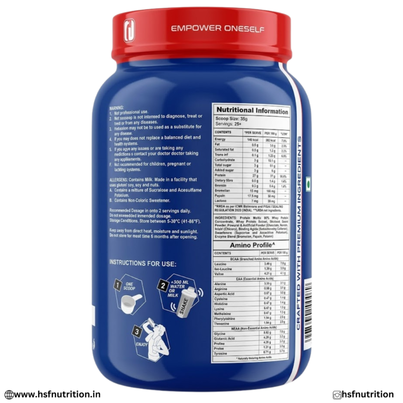 ✅ Apex Vitals 1 Whey 900g Nutrition Facts