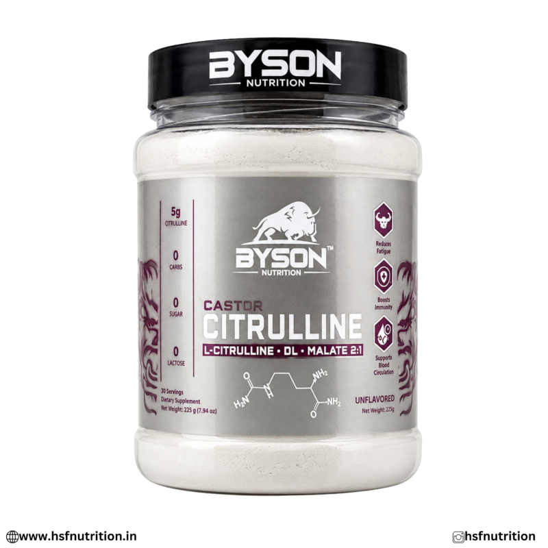 Byson Nutrition Citrulline Malate 225g Front View
