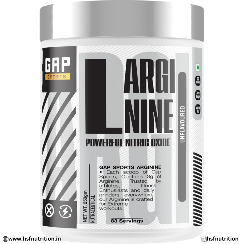 GAP Sports L-Arginine 250g Front View