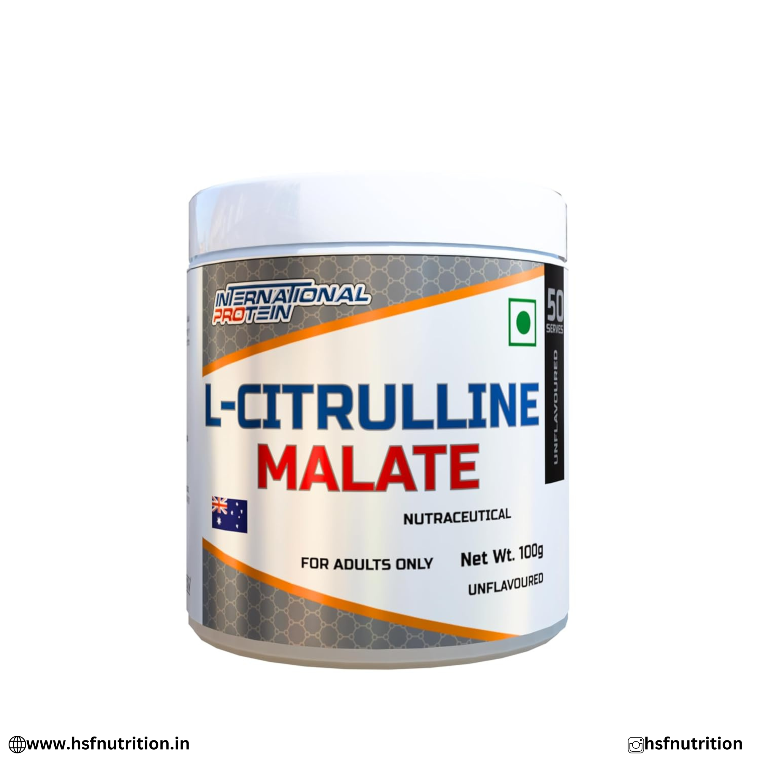 Indiamart International Protein L-Citrulline Malate 100g Front View