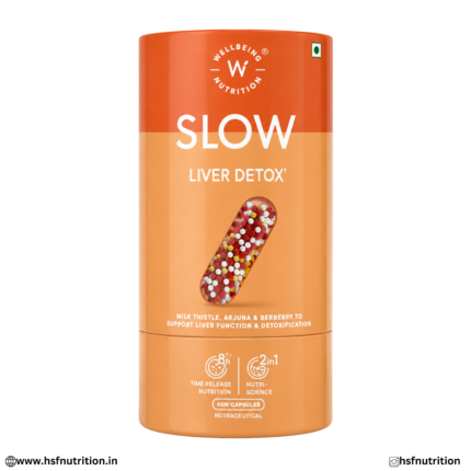 Wellbeing Nutrition Slow Liver Detox 60 Capsules Front View