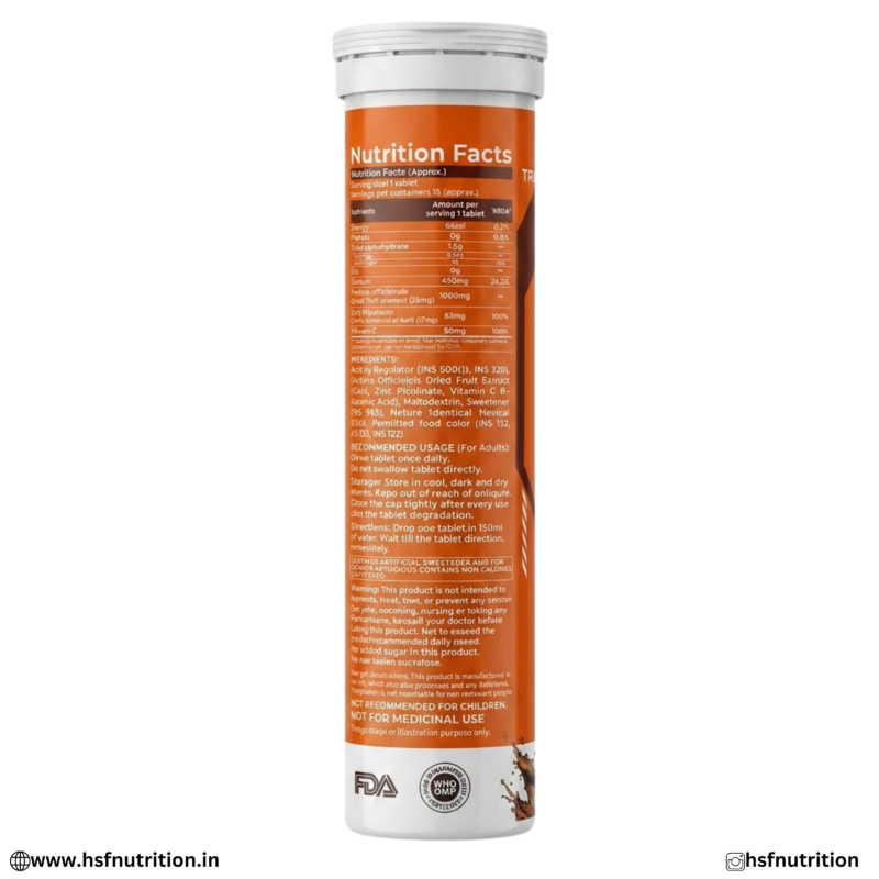 Trueforma Vitamin C Zinc Product Information and Barcode Details