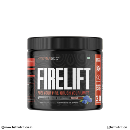 RFN Firelift Pre Workout 270g Blue Razz Front View