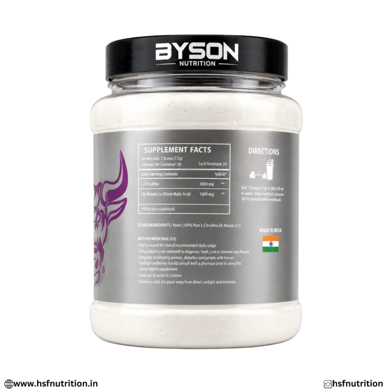 Byson Nutrition Citrulline Malate 2:1 Formula