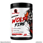 Black Wolf Wolf Fire Pre Workout 400g Front View