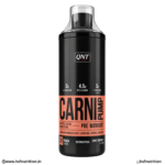 QNT Carni Pump Liquid Pre Workout Peach 500ml Front View
