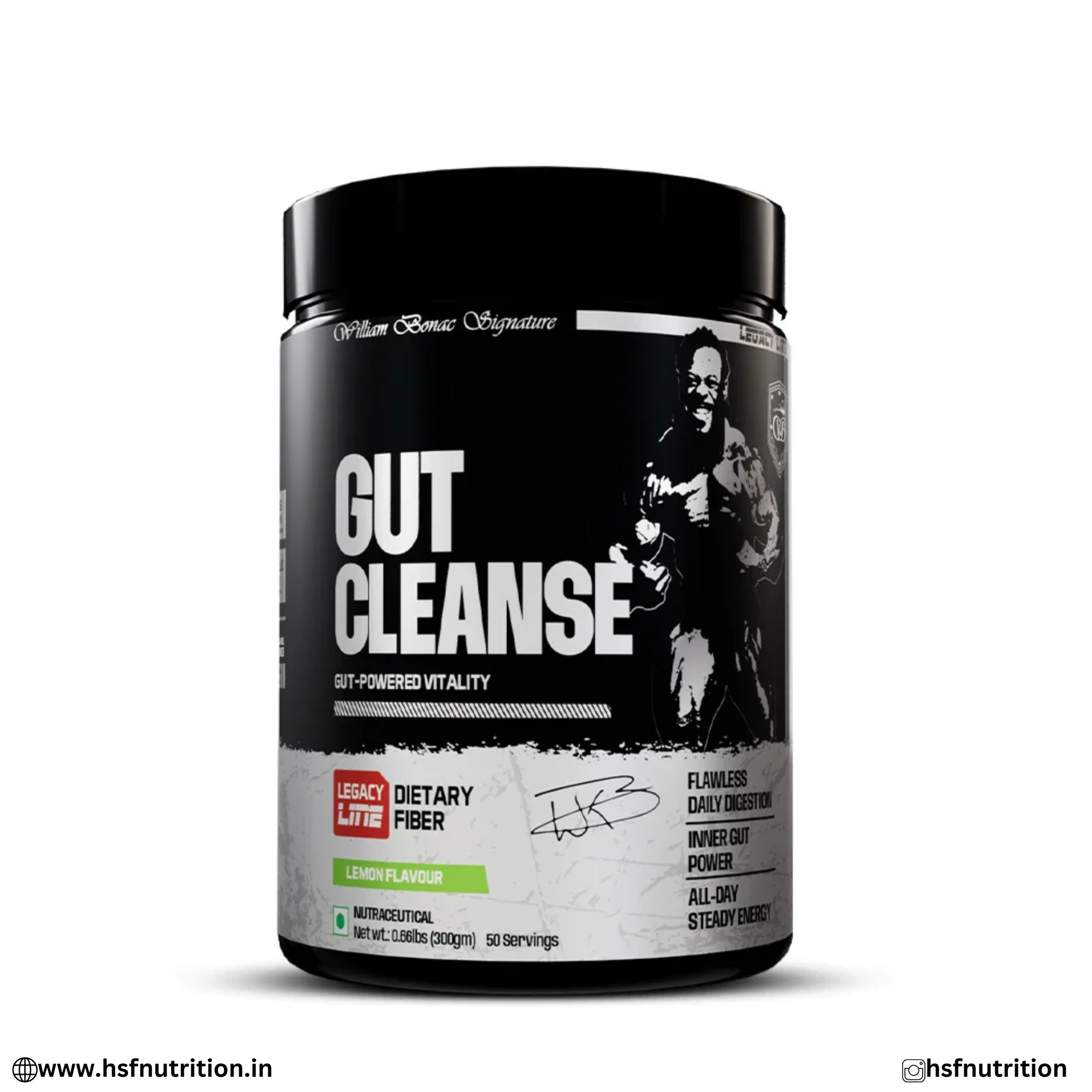 Indiamart William Bonac Signature Gut Cleanse Dietary Fiber Lemon Flavor Front View