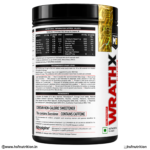 MuscleBlaze WrathX Pre Workout Supplement Facts Panel