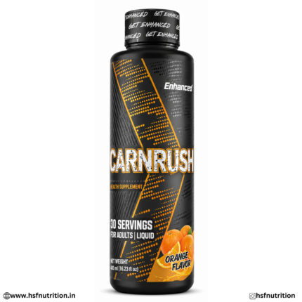 Enhanced Carn Rush 480ml | 30 Servings Liquid Health Supplement for Energy & Fat loss